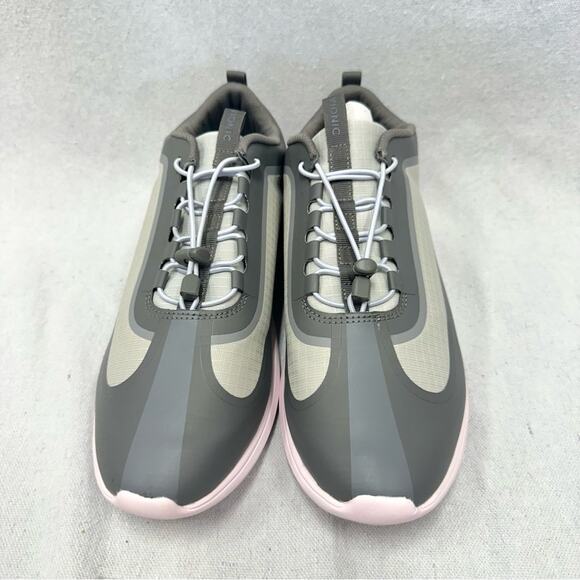 Vionic Guinn Bungee Lace Waterproof sneaker Grey Blush size 10 comfort New - Picture 10 of 16